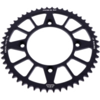 Rear sprocket alu 52 tooth pitch 428 black