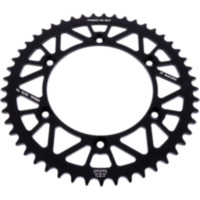 Rear sprocket alu 49 tooth pitch 520 black JTA82249BLK