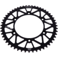 Rear sprocket alu 52 tooth pitch 520 black JTA82252BLK