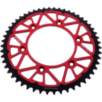 Rear sprocket twinstar 52 tooth pitch 520 red