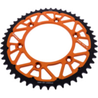 Rear sprocket twinstar 49 tooth pitch 520 orange