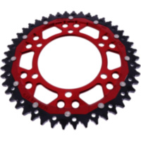 Rear sprocket dual 46 tooth pitch 525 red