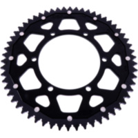 REAR SPROCKET DUAL 58 TOOTH PITCH 428 BLACK