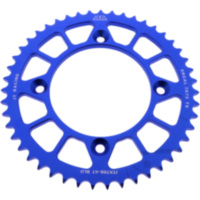 REAR SPROCKET ALUMINIUM 47 TOOTH PITCH 428 BLUE