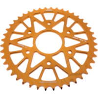 REAR SPROCKET ALUMINIUM 44 TOOTH PITCH 520 ORANGE