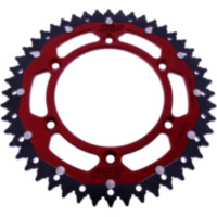 Kettenrad Dual 48Z Teilung 520 rot ZF Innendurchmesser 125 Lochkreis 150