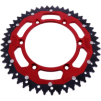 REAR SPROCKET DUAL 49 TOOTH PITCH 520 RED