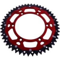 REAR SPROCKET DUAL 50 TOOTH PITCH 520 RED 2663