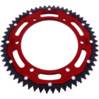 Kettenrad Dual 57Z Teilung 428 rot ZF Innendurchmesser 136 Lochkreis 156