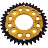Kettenrad Dual 37Z Teilung 420 gold ZF Innendurchmesser 058 Lochkreis 090