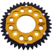 REAR SPROCKET DUAL 38 TOOTH PITCH 420 GOLD 2669