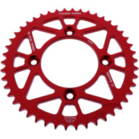 Alu-Kettenrad 46Z Teilung 428 rot JT Innendurchmesser 080 Lochkreis 100