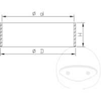 Gleitb kit fork kyb 110044300202
