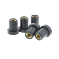 Rubber nut with brass insert set jmp