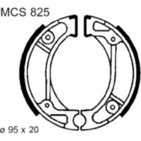 Brake shoes exc springs trw MCS825