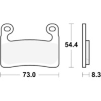 Brake pads sint scr trw