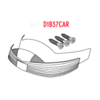 Replacement reflector red Shad fitting for Rieju Spike  50  2008, 1,8/8,8 PS, 1,3/6,5 kw