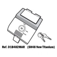 Schlosssatz grau titan Shad passend für Honda CBR  125 JC50A 2019, 13,3 PS, 10 kw
