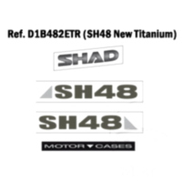 Aufkleber Satz grau titan Shad passend für Honda CBR  125 JC50A 2019, 13,3 PS, 10 kw