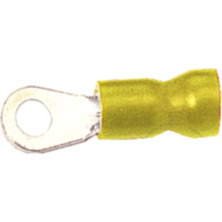 Ring connector m4 yellow quetsch