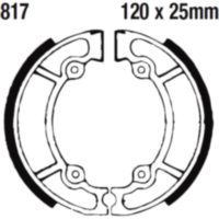 Brake shoes inc springs ebc 817