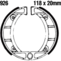 Brake shoes rear excluding springs ebc 926