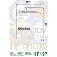 HIFLOFILTRO Ölfilter - HF197 für PGO, Polaris, Aeon