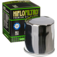 HIFLOFILTRO Oil Filter Chrome - HF303C for Kawasaki, Honda, Yamaha