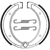 TECNIUM Street/Off-Road Organic Brake shoes - BA116 for Husqvarna CR125, CR250, CR430