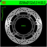 NG BRAKES Floating - 165 for Yamaha FZ6600, FZ6600S2, MT-03