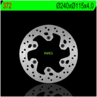 NG BRAKES Fix Brake Disc - 372 for Yamaha WR125, WR250, WR400F