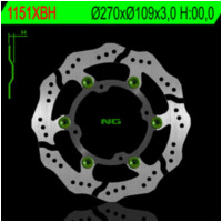 NG BRAKES Petal Floating - 1151XBH for Husqvarna, Husaberg, Kawasaki