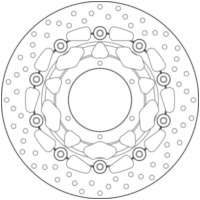 BREMBO Oro Floating Brake Disc - 78B40838 for Honda CBR250R, CBR300R