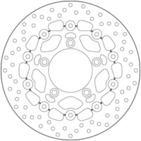 BREMBO Oro Floating Brake Disc - 78B40897 for Kymco AK550, XCITING400