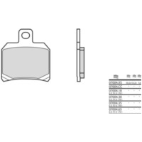 BREMBO Scooter Sintered Metal Brake pads - 07004XS for Piaggio, Derbi, Rieju
