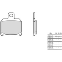 BREMBO Scooter Sintermetall Bremsbeläge - 07004XS für Piaggio, Derbi, Rieju