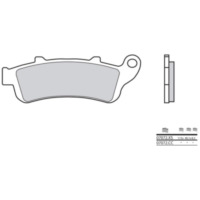 BREMBO Scooter Sintermetall Bremsbeläge - 07072XS für Honda FES250FORESIGHT, FJS400SILVERWING, FJS600SILVERWING