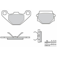 BREMBO Street Carbon Ceramic Brake pads - 07BB0708 for Aprilia, KTM, Husqvarna