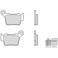 BREMBO Off-Road TT Carbon Ceramic Brake pads - 07BB27TT for Husqvarna TE150 KTM 150EXC