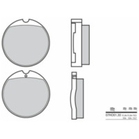 BREMBO Street Carbon Ceramic Brake pads - 07HO0130 for Honda CB250, CB350, CB360