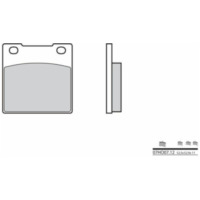BREMBO Street Carbon Ceramic Brake pads - 07HO0712 for Honda CB250, CB400, CB650