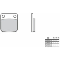 BREMBO Off-Road Sintered Metal Brake pads - 07HO09SX for Yamaha, Suzuki, Kawasaki