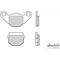 BREMBO Street Carbon Keramik Bremsbeläge - 07HO1118 für HM, für: Kawasaki, Suzuki