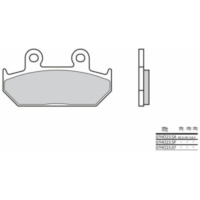 BREMBO Street Sintermetall Bremsbeläge - 07HO23SA für Honda CBR1000F, CBR750F, CD250