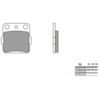 BREMBO Off-Road Sintered Metal Brake pads - 07HO32SX for Honda, Kawasaki, Yamaha