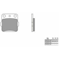 BREMBO Off-Road Sintermetall Bremsbeläge - 07HO32SX für Honda, Kawasaki, Yamaha