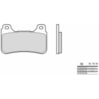 BREMBO Competition Carbon Ceramic Brake pads - 07HO50RC for Honda CB1000R, CBR1000RR, CBR600RR