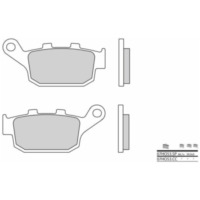BREMBO Street Carbon Ceramic Brake pads - 07HO53CC for Honda CTX700 Suzuki SFV650GLADIUS