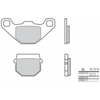 BREMBO Street Carbon Ceramic Brake pads - 07KA0717 for Suzuki, Hyosung, Kawasaki