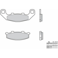 BREMBO Street Sintered Metal Brake pads - 07KA11SA for Kawasaki GPZ400, GPZ500, KR-1250